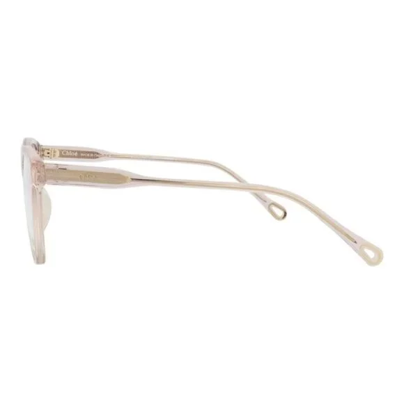 Chloé Womens Square/Rectangle Pink Pink Transparent Fashion Designer Eyewear - Picture 3 of 4